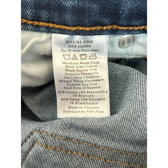 Everlane Women's The Modern Flare Jeans Waist 29 High Waisted Elevated Essential - Picture 6 of 6